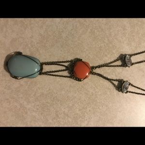 Beautiful turquoise and coral necklace